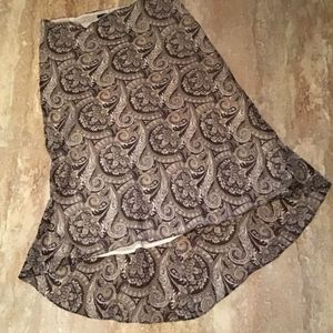 3/$20 The Limited silk floral skirt sz 12